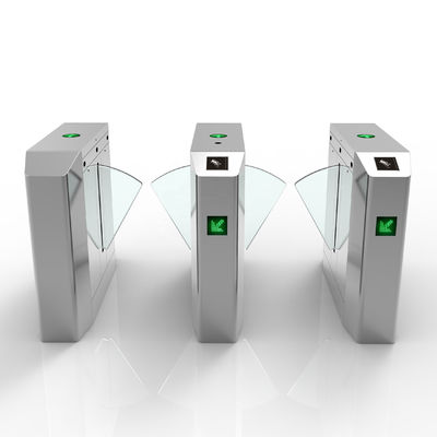 Passage Width 550mm RFID Flap Turnstile Pintu Masuk Ditarik Untuk Apartemen