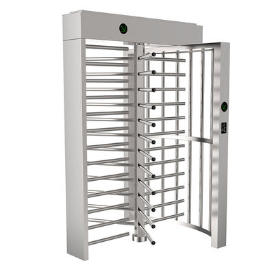 304 Stainless Steel Biometrik Gerbang Keamanan Otomatis Pintu Putar Seluruh Tubuh