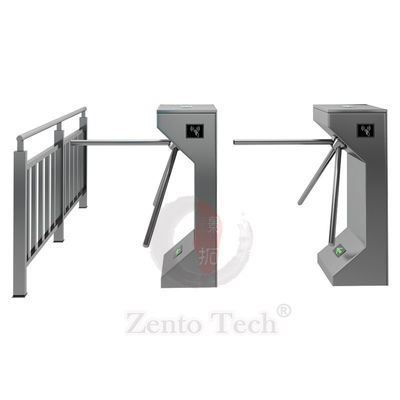 304 Kontrol Akses Stainless Steel Gerbang Pintu Putar Tiga Lengan 0,2s / Orang