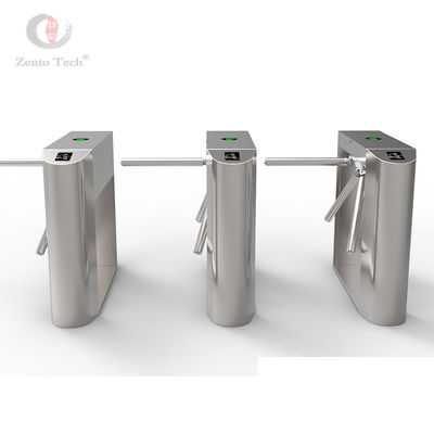 Kontrol Akses Dua Arah Biometrik Tripod Turnstile 24V