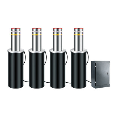 304 Stainless Steel Bollard Keamanan Jalan Hidraulik Kontrol Waktu 3S