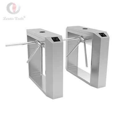 304 Stainless Steel Vertikal Tripod Gerbang Pintu Putar Setengah Tinggi IP54