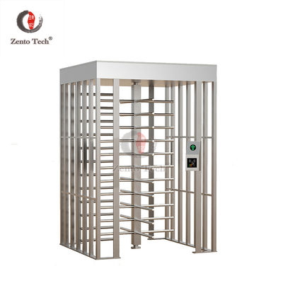 Gerbang Pintu Putar Pejalan Kaki AC 220V Tinggi Penuh 1450 * 1500 * 2300mm