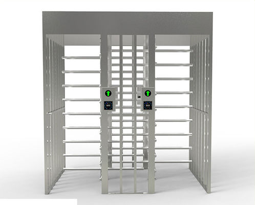 304 Stainless Steel Tinggi Penuh Gerbang Pintu Pintu Putar Akses Anti Tailgating