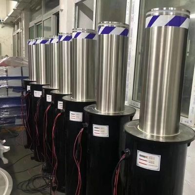 304 Stainless Steel Rising Security Bollards Telescopic Anti Collision