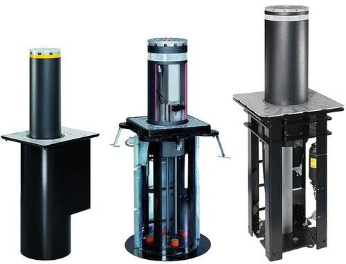 Remote Control Bollard Rising Hidraulik Otomatis yang Dapat Ditarik IP68