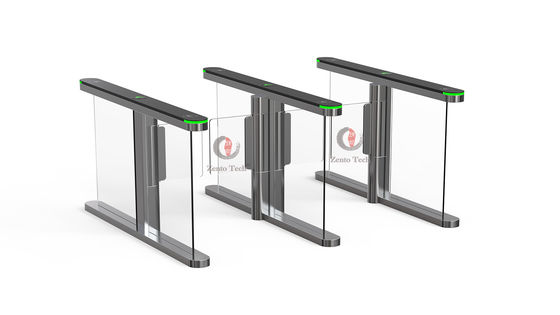 10mm Acrylic Automatic Speedlane Swing Turnstile Dengan Lampu Alarm