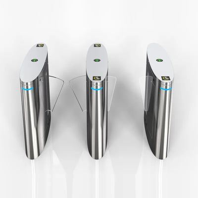 304 Kelas Stainless Steel Kontrol Akses Pintu Putar Flap Barrier AC220V 50HZ