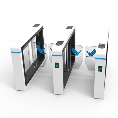 12V Pulsa Sinyal Gerbang Ayun Stainless Steel Swing Barrier Pintu Putar 90W