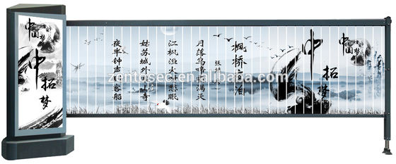 IP44 Stainless Steel Car Park Boom Gate Iklan OEM ODM