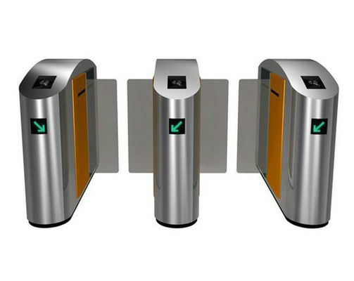 Kaca Akrilik Tinggi Penuh Sliding Turnstile Barrier Gate 24VDC