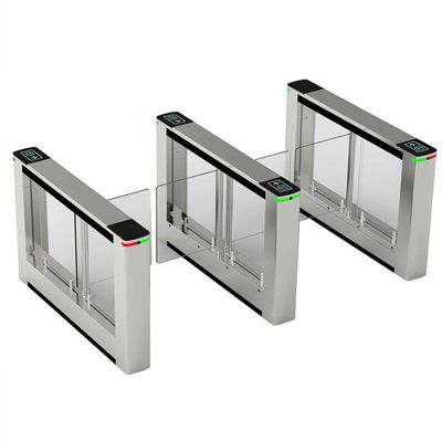 Penghitung lalu lintas luar ruangan 220V Swing Turnstile Gate Otentikasi biometrik