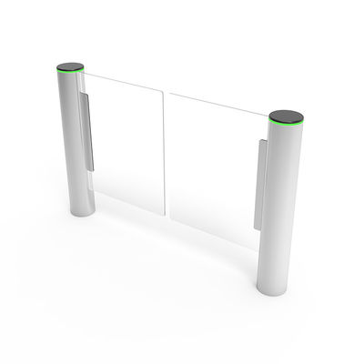 Cylindrical 304 Sus Access Control Gate Swipe Card Face Untuk Bangunan Kantor
