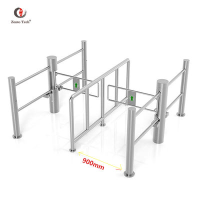 Office Facial Recognition Swing Turnstile Gate 304 Sistem Kontrol Akses Baja Rinsing