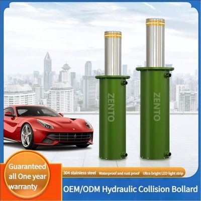 Otomatis sepenuhnya Bollard hidrolik Kontrol jarak jauh listrik Komunitas Anti-Kollisi Isolasi Tumpukan Peringatan Bollard Tumpukan penghalang jalan