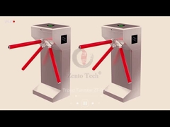 3 Arm Tripod Turnstile Gate Card Collector Akses Hand Push 60W Untuk Bus