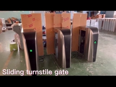 316SS Sliding Pintu Gerbang Otomatis Flap Barrier Gate Pintu Masuk Dua Arah