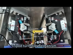 Passage Width 550mm RS485 Pedestrian Security Turnstile Gate AC220V 50HZ