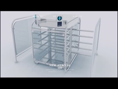 RS485 Antarmuka Setengah Tinggi Gerbang Gerbang Keamanan Pintu Putar 550mm