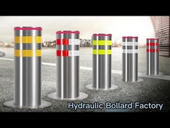 K4 High Security Hydraulic Automatic Bollards Situs Komersial Penghalang Stop Kendaraan