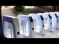 Anak-anak TCP / IP Otomatis Flap Penghalang Pintu Turnstile Pejalan kaki Anti Pinch