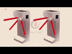 304 Kontrol Akses Stainless Steel Gerbang Pintu Putar Tiga Lengan 0,2s / Orang