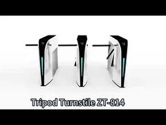 Pintu Putar Tripod RFID Stainless Steel Luar Ruangan 60W Semi Otomatis