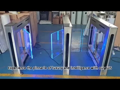 Gerbang Putar Ayun Hemat Ruang Zento Desain Ramping Kontrol Akses Dua Arah Dengan Indikator LED