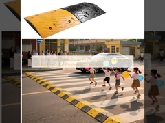 CE/ISO Certified Speed Bump Kit Perangkat Penenang Lalu Lintas Karet tahan cuaca untuk Gudang / Zona Sekolah