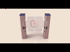 Pintu Putar Penghalang Ayun Baja Tahan Karat dengan RS485/TCP/IP