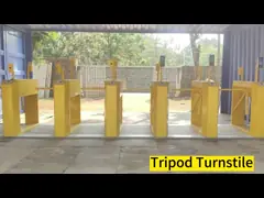 Kontrol Akses Dua Arah Biometrik Tripod Turnstile 24V