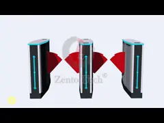 DC12V QR Code Flap Barrier Turnstile Passage Lebar 600-900mm